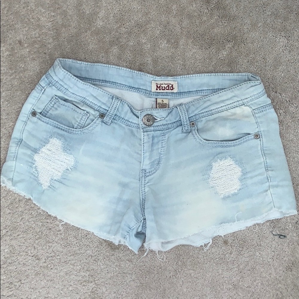 Denim shorts made out of cotton!!!